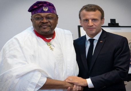 Macron Praises Mike Adenuga For Building Alliance Francaise Centre