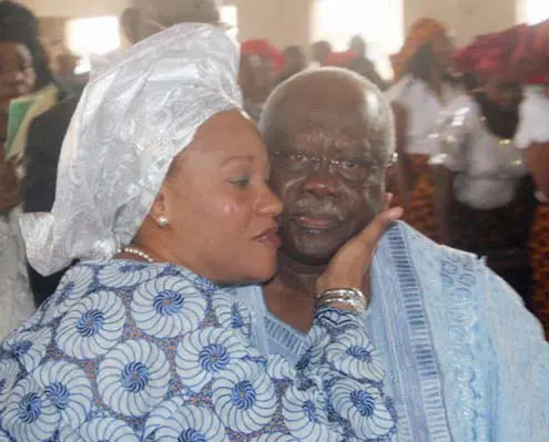 Chief Olabode George and wife