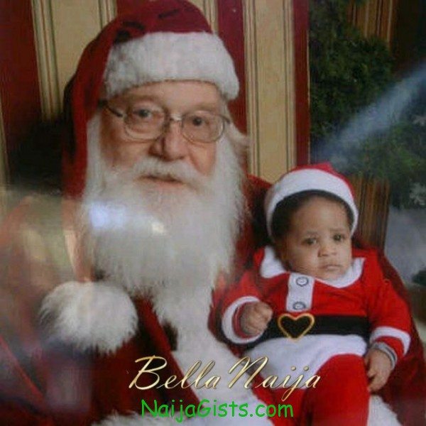 mike enzuruonye son with father christmas