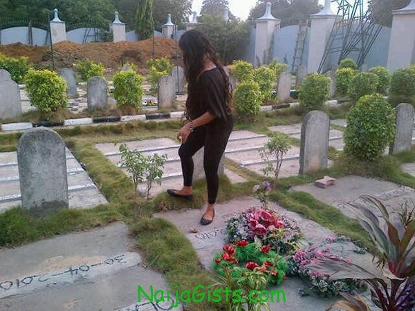 tonto dikeh dagrin graveyard