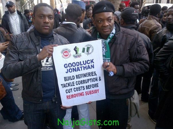 fuel subsidy removal protest in london