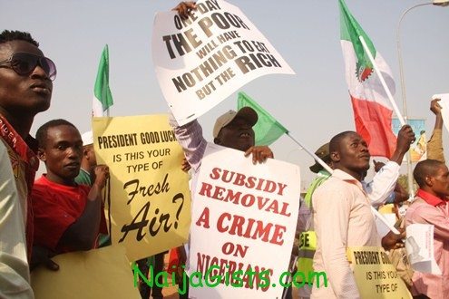 fuel subsidy removal protest in abuja