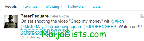psquare twitter page