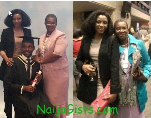 genevieve nnaji and mother