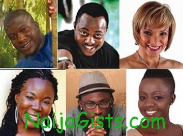 Clockwise from top left -Bayo, Kelvin, Tatiana, Vina, Uti, fnneka,