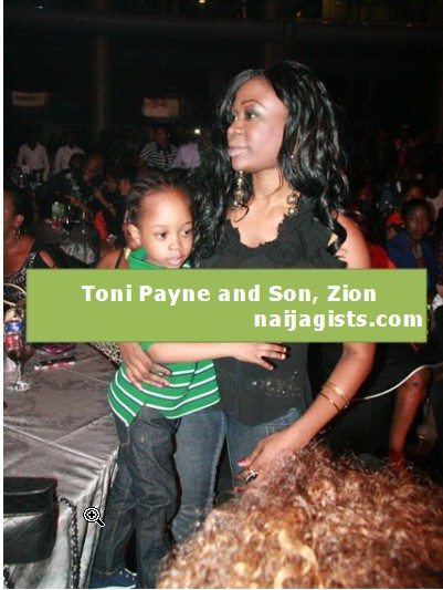 toni payne and son zion at 9ice concert