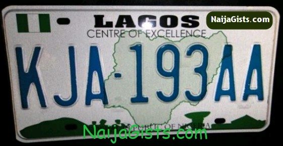 lagos bans number plates