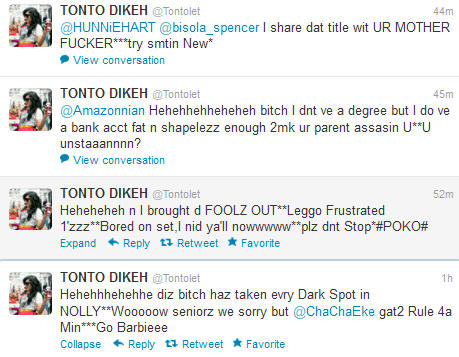 tonto dikeh attacks twitter fans