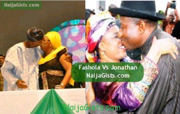 fashola kissing wife