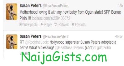 susan peters baby adoption