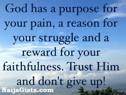 dont give up on God