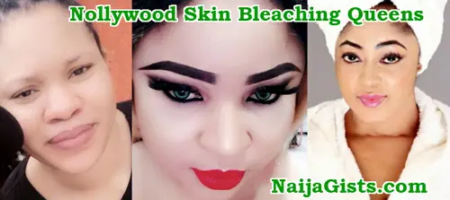 nollywood skin bleaching queens