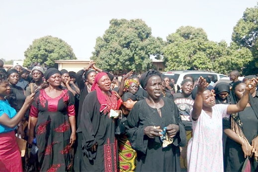 woman protesting fulani massacre