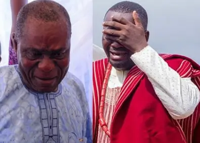 Yomi Fabiyi Father Siblings Weep Profusely At Late Mother S Burial Photos