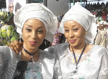 twins sisters meet buhari aso rock