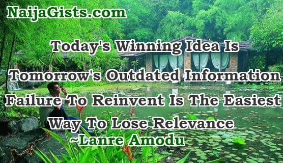 Today Winning Idea Is Tomorrow Outdated Information