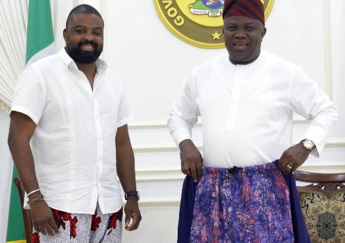 kunle afolayan baggy pants for men