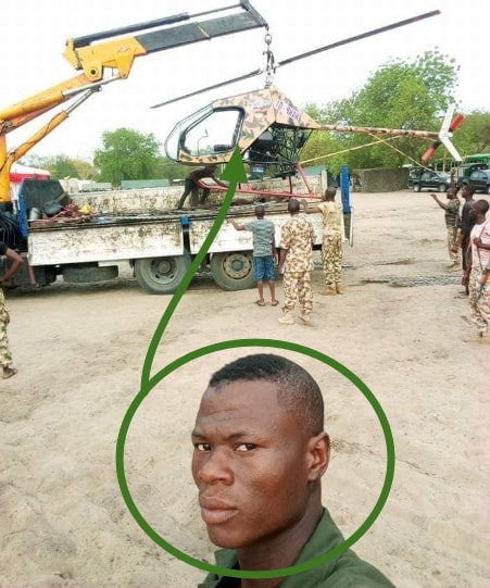 man design nigerian army helicopter