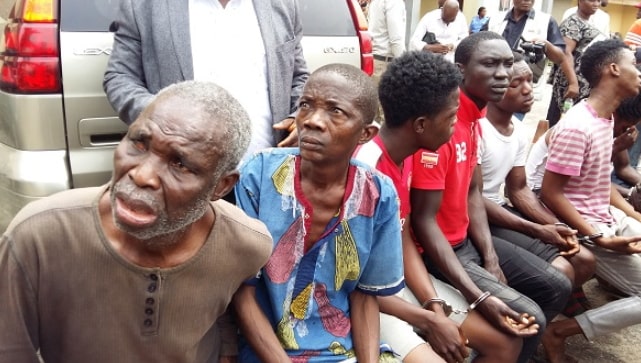 herbalists treating shot aiye cult members