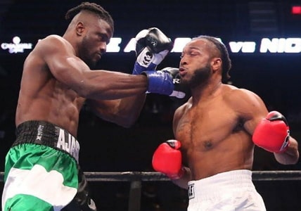 nigerian boxer knocks out american boxer first round