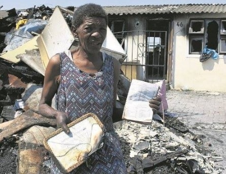 bible escapes fire cape town south africa