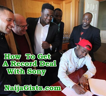 how to get record deal sony music