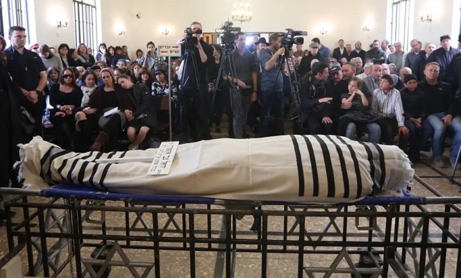 Yechiel Eckstein funeral corpse