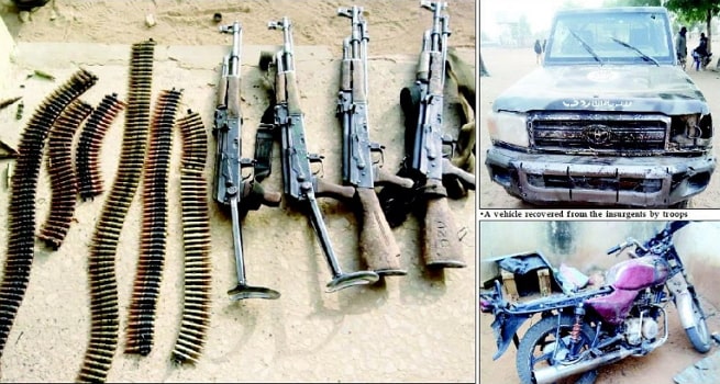 boko haram kills 3 soldiers borno military base attack