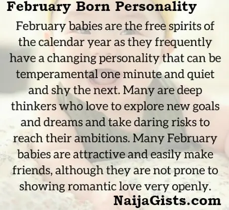 February Born Baby People Facts Love Life Personality Traits