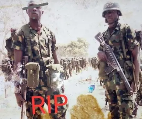 wounded nigerian soldier commits suicide battlefield