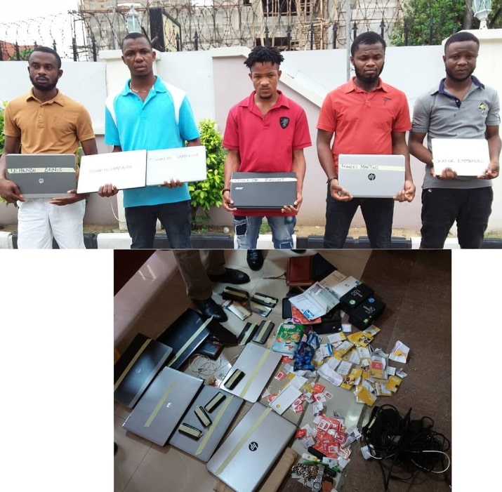 5 yahoo boys caught uyo akwa ibom