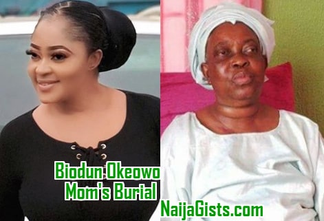 biodun okeowo mother burial