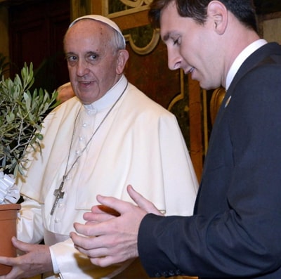 pope francis messi