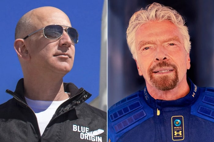 Bezos vs Branson space billionaires