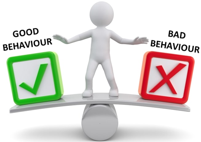 good behaviour vs bad behaviour